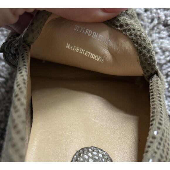 Vaneli Shoes Womens 7.5M Penny Loafers Green Slip On Casual Comfort Low Top Flat - Picture 11 of 11